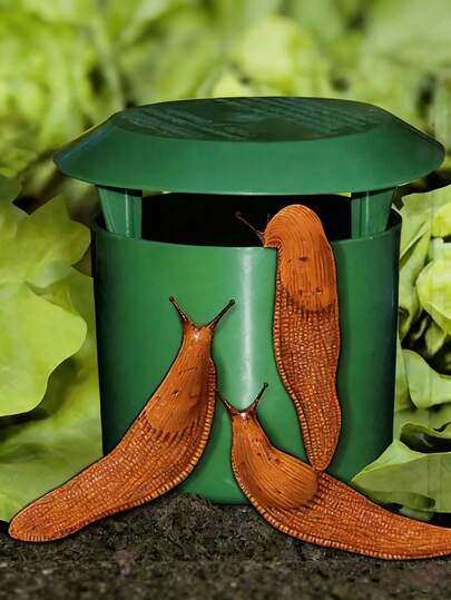 5pcs Snail & Slug Trap - Plastic Vegetable & Flower Cage, Terrace Awning, Garden Decor,Pest Control, Size 10x11cm, Raised Garden Bed