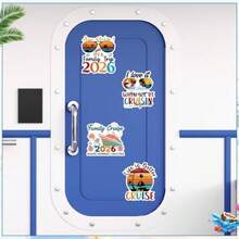 Family Cruise Door Drations Magnetic 4 Pcs Retro Family T 2026 Cruise Magnets Nautical Vacation Ship Cabin Door Signs Fridge Magnets Dr - [A]-A - Xem 6