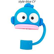 1 cái & Ống đựng ống hút tái sử dụng bằng PVC có nắp - Hộp đựng ống hút hình hoạt hình - Nhiều màu - Xem 13