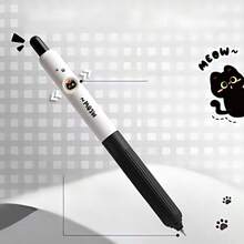 6pcs/Set Hide And Seek Retractable Ballpoint Pens, Cute Changing Face Design, Quick-Drying Exam Pens - Sets - View 5