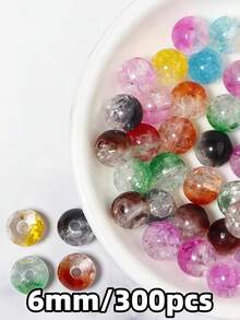 100pcs 6mm Glass Beads Suitable For DIY Crafting' - Multicolor - View 19