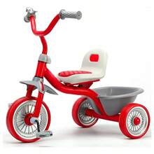 Triciclo 3 en 1 para Niños | Bicicleta de Equilibrio con Pedales | Ideal para el Desarrollo de los Primeros Pasos - Rojo - Ver 1