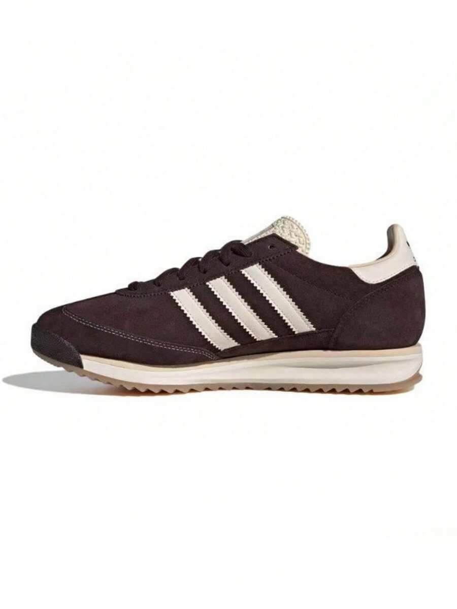 Adidas 男女通用三叶草 SL 72 RS 低帮复古休闲运动鞋 - 棕色 - 查看 1