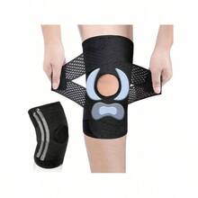 Rodillera ajustable y transpirable de 8a generación con 4 resortes, que incluye almohadillas para la rodilla con menisco bilateral y menisco - Multicolor - Ver 6