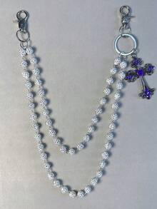 Dây đeo chéo quần, Dây đeo eo đính đá với mặt dây chuyền móc càng cua, Dây đeo ví, Dây đeo cổ điển, Dây đeo hai lớp, Phong cách Hip-Hop Punk, Dây đeo quần jeans, Dây đeo túi, Móc khóa nữ, Nhiều chi tiết - Nhiều màu - Xem 3