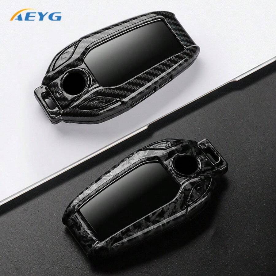 Carbon Fiber Style ABS Car Key Case Cover For BMW 5 7 Series G11 G12 G30 G31 G32 I8 I12 I15 G01 X3 G02 X4 G05 X5 G07 X7 Accessories - D Model - View 1