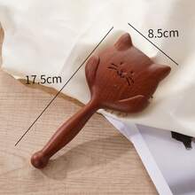 狐狸猫造型檀木发梳防静电气囊梳舒缓头皮气垫便携式按摩梳护发 - 彩色 - 查看 16