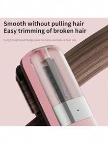 Rechargeable Hair Trimmer, Automatic Frizz Split End Hair Clipper, Portable Electric Auto Hair Clipper, Home Gift, Battery Capacity 500mAh - White - View 5