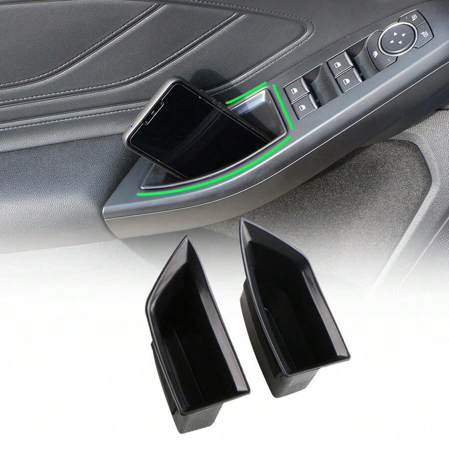 2 PIEZAS Caja de almacenamiento para puerta de coche, molduras para placas de las puertas delanteras y traseras para Focus Mk4 2019 2020 2021 ST Line Accesorios Estilo Automotriz 2022 2023 - B - Ver 1