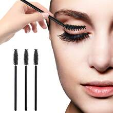 50Pcs Adjustable Eyelash Brushes Mascara Wands Unscented Makeup Brush Set For Eyelash Extensions & Eyebrow, Spiral Wand Design Lash Extension Kit - 50pc - View 3