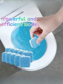 12pcs Automatic Toilet Cleaning Tablets, Urine Stain & Yellow Stain Remover, Toilet , Freshener - Multicolor - View 3