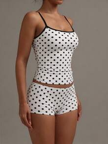 Buzzelle Women's Sexy Leopard Print Fitted Camisole And Shorts Set, 2025 Y2K Fashion Resort Wear Spring Casual - View 5