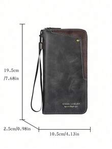 Ví nam, ví thời trang cỡ lớn, nhiều ngăn đựng thẻ, ví đựng điện thoại và tiền xu. - Nhiều màu - Xem 6