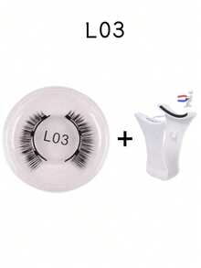 1/2 Pairs Magnetic False Eyelashes Set, Comes With Professional Tweezers, Reusable, No Glue Needed, Creates Natural, Fluffy & Voluminous Lash Effect, Lightweight & Comfortable, Ideal For Makeup Travel, Parties, Festivals, Dance Performances, Sparkling Lashes, Magnetic Lashes - Multicolor - View 21