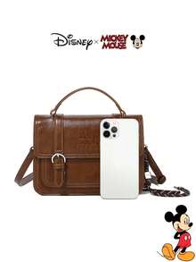Disney 米奇主题复古风多功能单肩包/斜挎包，学院风或韩版设计，是送给女性的理想生日礼物。 - 彩色 - 查看 8
