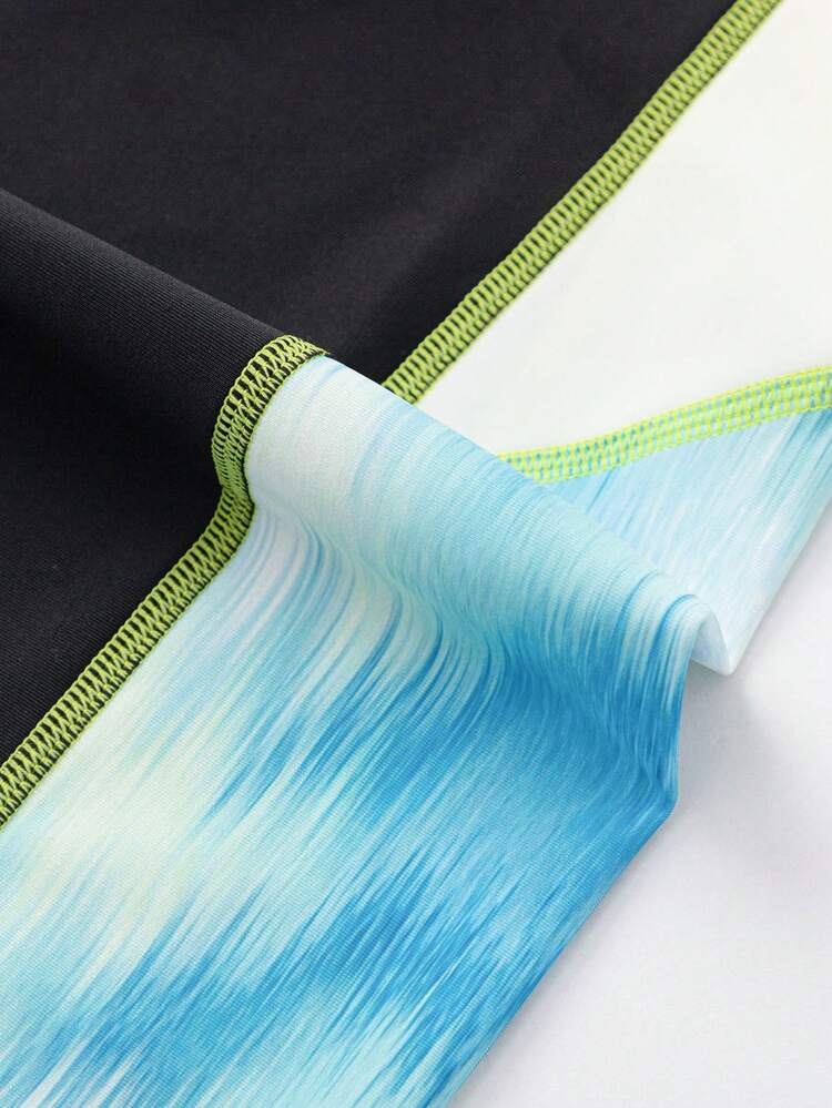 Balabala Đồ bơi liền thân mùa hè 2026 cho bé trai, chống tia UV, chất liệu mềm nhẹ, thoải mái cho hồ bơi và bãi biển. - tông màu xanh đen - Xem 5