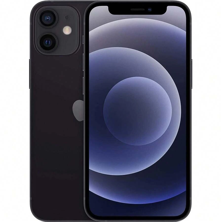 Apple IPhone 12 Mini, Fully Unlocked, Excellent Condition, Black - Black-Grade A - View 1