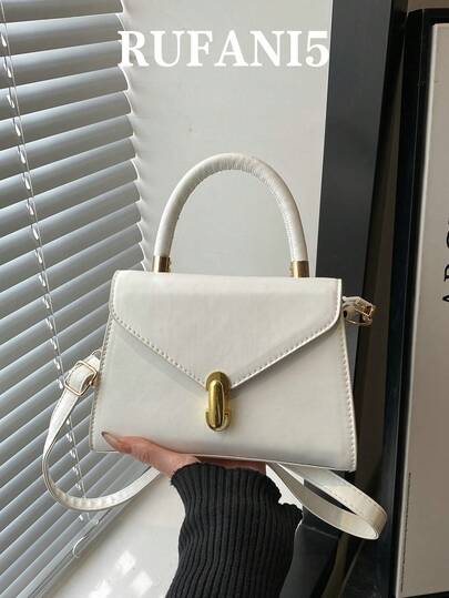 Fashionable And Multifunctional Irregular Flip Personalized Mini Texture Handbag, Classic And Practical Hardware Lock Solid Color Women's Diagonal Shoulder Bag, Suitable For Shopping, Wallets, Shopping, Young Women, College Students, Newcomers And White-Collar Workers. They Are Very Suitable For Offices, Universities, Work, Business, Commuting, Outdoor Activities, Travel, And Outings