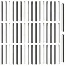 50 Pcs 304 Stainless Steel Dowel Pin M2 (2mm)X 28mm Cylindrical Shelf Support Peg Pin Rod Fasteners Metal Devices Wood Furniture Installation, Silver - Default - View 1