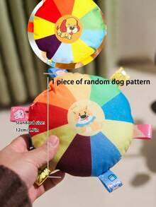 1pc Dog Toy - Cartoon Pattern, Interactive Non-Electric Squeaky Toy, Suitable For All Breeds, Durable Puppy Play & Training Accessory - Multicolor - View 14