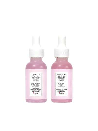 The Balm [Bundle] To The Rescue Biomimetic Face Serum 30 Ml + Glow Facial Oil 30 Ml