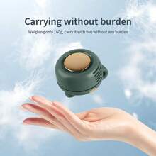 Ventilador esencial portátil para vacaciones de verano - Ventilador personal mini giratorio 360°, con clip, ventilador de enfriamiento recargable y pequeño para enfriamiento rápido - Estilo de clip - Ver 7
