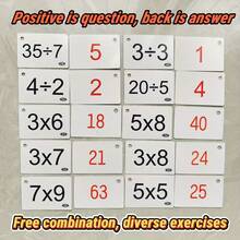 90pcs/Box Multiplication And Division Flash Cards - Math Formula Memory Aid To Improve Calculation Ability, Math Learning Cards, Interesting Design, High-Quality Printing, Arithmetic Learning, Teacher Resources - A - View 3