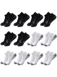 35 Pairs Men's Thick Short Socks, Sports Running Socks, Low-Cut Casual Athletic Socks, Unisex - Multicolor - View 69