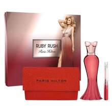 SET PARIS HILTON RUBY RUSH 3 PZS 100ML EDP SPRAY/10ML EDP SPRAY/CARTERA - Leñoso y terroso - Ver 1
