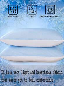 1/2pcs Cooling Textured Pillowcase Set - Includes 1 Or 2 Pillowcases (No Insert), Reversible, Cute Fresh Cottage Style, Lightweight & Breathable, Machine Washable,CoolingPillowcase ,CottageStyle ,BreathableBedding - Multicolor - View 7