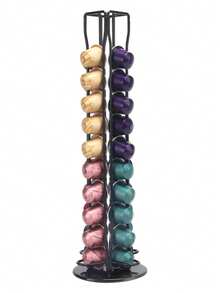 Capsule Holder, Electroplated Iron Capsule Rack, Home Storage Organizer - Multicolor - View 7
