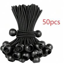 5pcs/10pcs/50/100pcs Outdoor Camping Tent Fixed Elastic Rope Plastic Ball High Elastic Rope Tied Elastic Ball Trampoline Beach Net Elastic Rope Strap, Used To Fix Camping Tents And Boat Poles - Multicolor - View 12
