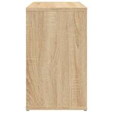 vidaXL Side Table, Sideboard, Chest Of Drawers, Side Shelf, Cabinet, Multi-Purpose Cabinet, Freestanding Shelf, Light Oak, Khaki, 60x30x50cm, Engineered Wood - 橡木淺卡其 - 查看 6