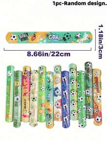 6/12/24个装，足球拍拍手环，12种款式，足球比赛系列，送给对手的戒指，生日礼物，球赛派对，节日派对配饰，节日派对礼物 - 啪啪圈 - 查看 7