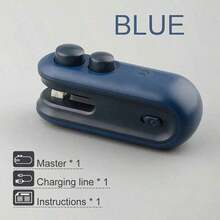 Máy dán thực phẩm mini cầm tay, pin sạc USB từ tính tích hợp, máy dán nhiệt nhỏ gọn phù hợp cho dã ngoại và du lịch. Máy dán túi nhựa thủ công dùng cho túi đựng khoai tây chiên, bánh quy, đồ ăn nhẹ, tuyệt vời để sử dụng tại nhà và khi đi du lịch giúp giữ đồ ăn nhẹ luôn tươi ngon. - Nhiều màu - Xem 4