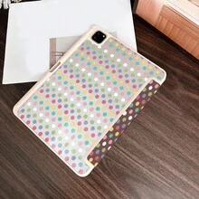 1 chiếc ốp bảo vệ máy tính bảng in họa tiết chấm bi nhiều màu sắc phong cách retro, có khe cắm bút cảm ứng, phù hợp với iPad 10.9/10.2/Air 5/Pro11/10/9.7/Air 2/(thế hệ thứ 7)/(thế hệ thứ 8)/Air 4/5/Pro 11/10 10.9 inch phiên bản 2022, chức năng tự động bật/tắt màn hình thông minh, phụ kiện máy tính bảng thời trang cho 5/5PR/6/6PRO/7/7PRO/Galaxy Tab S10+/S9/A9 - Nhiều màu - Xem 3