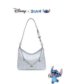 Disney 秋冬新款 Stitch Wandering 包，时尚百搭女士印花单肩斜挎包 - 彩色 - 查看 3