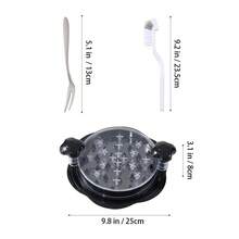 Living And Home Manual Rotating Kitchen Chicken Shredder - Black + Transparent - View 9