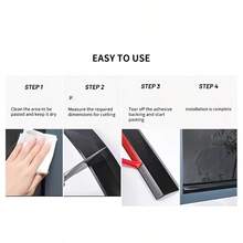 Dải gioăng chống thấm nước đa năng cho cửa sổ và cửa ra vào, kích thước 78,74/39,37 inch, chất liệu vinyl, ngăn chặn hiệu quả hiện tượng rò rỉ nước ở khung cửa sổ. - đen - Xem 3