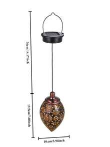 2/1pc Solar Water Droplet Spotlight. Waterproof. Ironwork With Decorative Patterns. Can Be Hung By Hooks. Suitable For Use In Garden Yards, Villa Tree Decorations, And Other Festive Decoration Scenarios. - Water Droplet Lamp - View 11