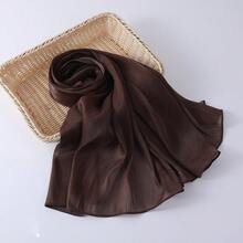 1 chiếc khăn trùm đầu bằng vải chiffon lấp lánh màu trơn dành cho nữ, thích hợp dùng hàng ngày, đi biển, chống nắng, kiểu hijab hoặc đi nghỉ mát. - Nhiều màu - Xem 20