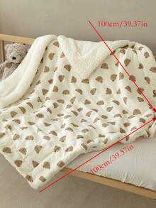 Soft & Gentle Baby Blanket, Suitable For Nursery - Bear Head - View 6