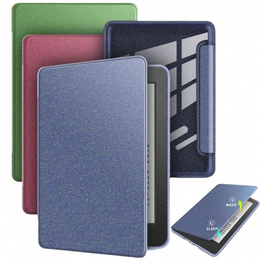 غطاء واقي لجهاز Kindle Paperwhite 5 (الجيل 11) 2021 6.8 بوصة - قارئ الكتب الإلكترونية، غطاء مغناطيسي مزخرف بالبرّاق، هيكل أكريليك، تشغيل/إيقاف تلقائي - متعدد الألوان - مشاهدة 1
