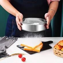 Stainless Steel Fine Mesh Flour Sifter, Available In Four Sizes – A Versatile Baking Tool For Cakes, Pies, And Bread – An Essential, Kitchen Tool For Home Bakers. - Multicolor - View 4