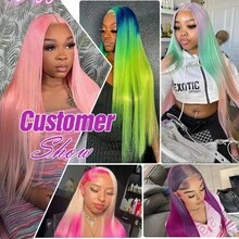 40 Inch 613 13x4 Blonde Wig Human Hair 250% Density Straight Lace Front Wig 613 HD Transparent Lace Frontal Wigs Human Hair Pre Plucked Blonde Wig - S613 - 查看 10