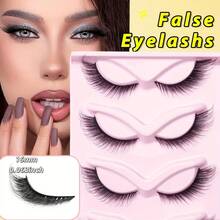 LIMEIKAI 5 Pairs Eye False Eyelashes Natural Volume Curly Makeup Lash Extension For Daily Party Wear 16mm - View 3