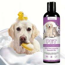 This Pet Shampoo For Dogs And Cats Soothes Itchy Skin And Leaves Fur Smooth And Tangle-Free. Suitable For Daily Use, It's Gentle And Non-Irritating For Bathing Cats And Dogs.Rich In Lavender Essential Oil - Lavender - View 2