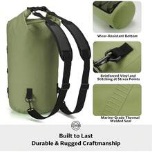 Ski Bag - 25L Green (with Phone Case) - View 5