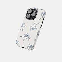 蓝色条纹图案手机壳，适用于 17/16E/15/14/13/12/11 Pro/Air/XR/XS Max/8/7 Plus，防震硬质 PC 双层后盖 - 多色1 - 查看 2