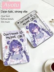 Hình cô gái anime với khẩu hiệu, phù hợp với ốp lưng dạng gập hình chữ Y, tương thích với iPad Air 8 (M4) 2026 (11 inch)/2026 (13 inch), A16, Air 8 (M4) 2026 (11 inch), Air 8 (M4) 2026 (13 inch), Pro 13 12.9 11, Air 11 13, Mini, Air 11 inch, Kindle (thế hệ thứ 11 - ra mắt năm 2024) - Nhiều màu - Xem 2